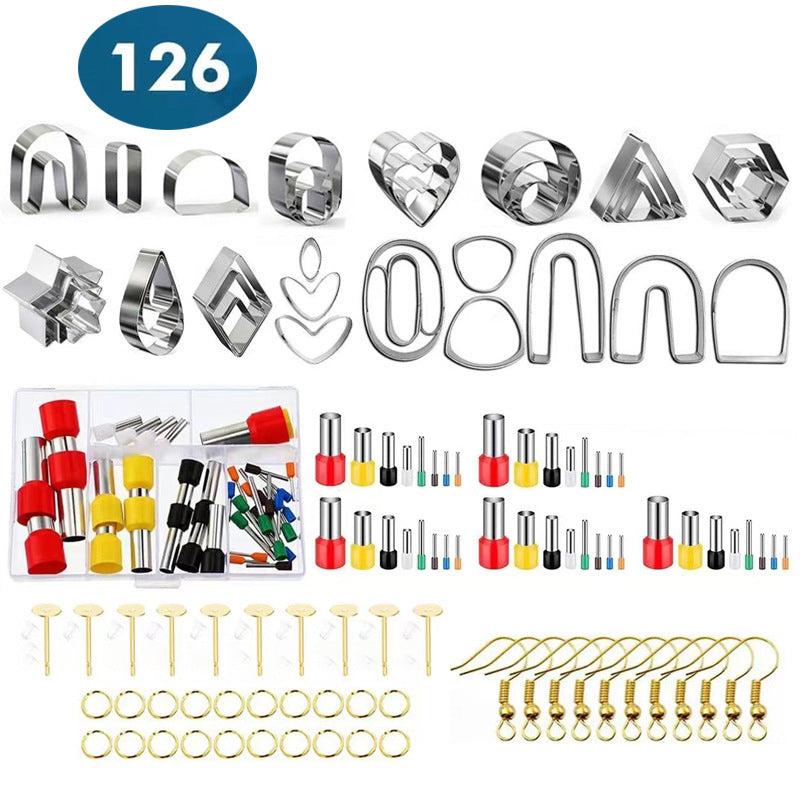 126 PCS Polymer Clay Earing&Jewelry Making Tools Set