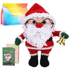 Cozy Christmas Crochet DIY Kit – Santa & Snowman Handmade Craft Set with Video Tutorial