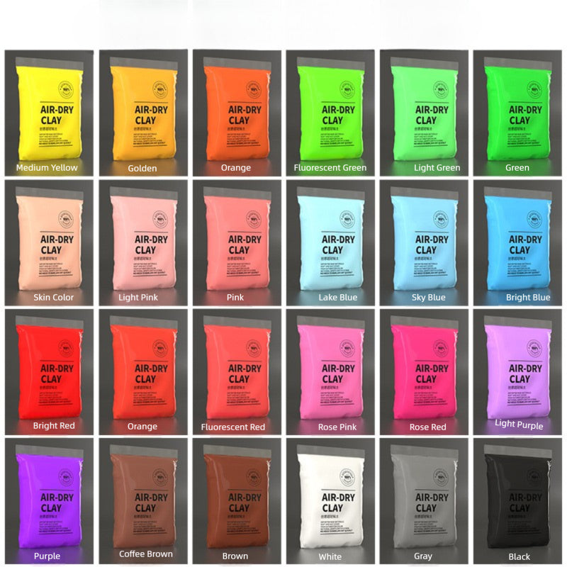 Ultra-Light Clay 500g/100g 24 Colors Large Pack Color Clay