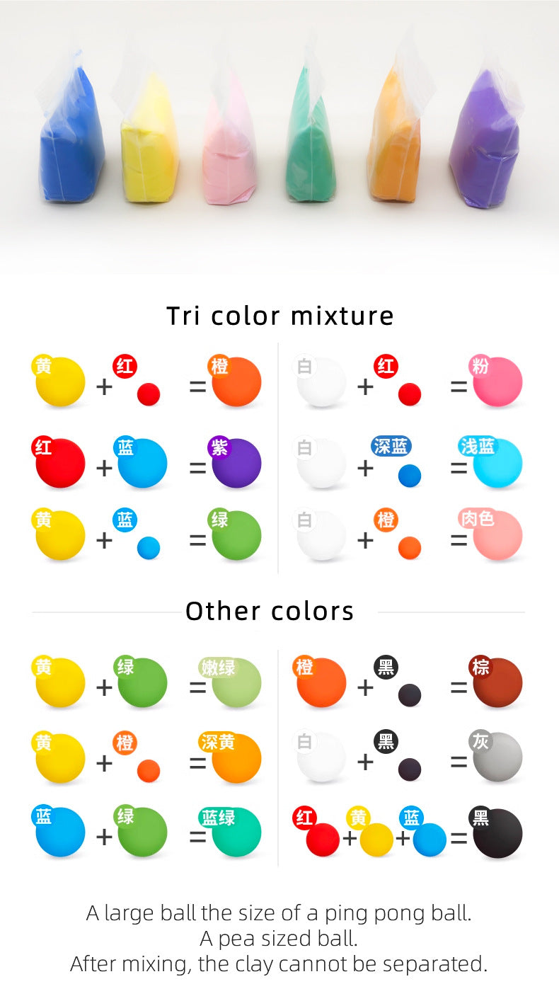 12/24/36 Colors 6g Air Dry Clay set