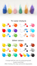 12/24/36 Colors 6g Air Dry Clay set
