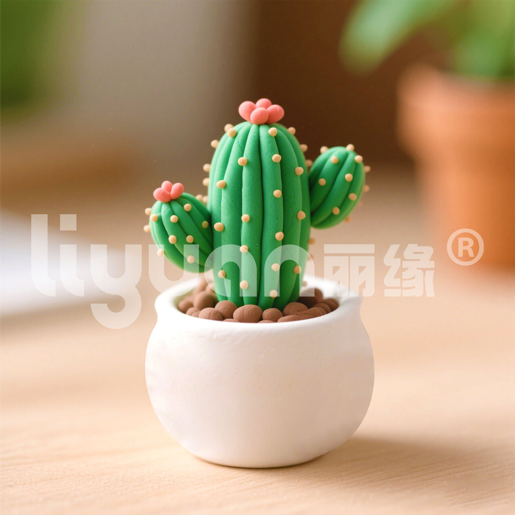 Ultra-light Clay Succulent Flower Pot DIY Tools Children's Color Clay Playdough Handmade Clay Toy Set