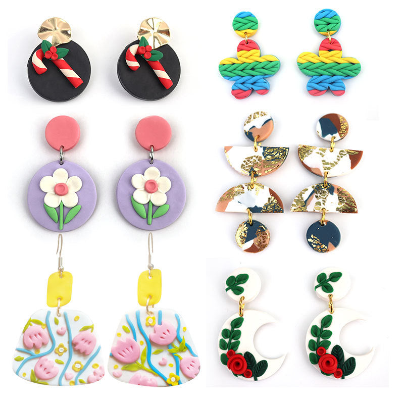 Polymer Clay Earring Kit – Cute Dog Design |   DIY Jewelry Making Set with Tools & Accessories for Kids & Beginners
