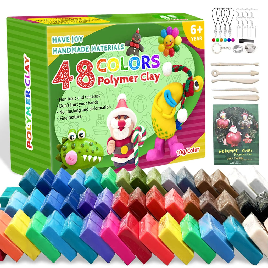 48 & 82 Color Polymer Clay Kit for Beginners & Artists