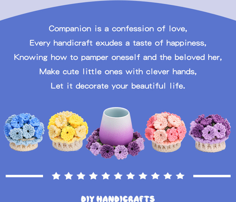 Flower Coasters DIY Crochet Kit Set For Beginners