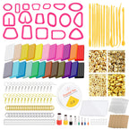 Polymer Clay Earring Kit – Flower Design |  DIY Jewelry Making Set with Tools & Accessories for Kids & Beginners