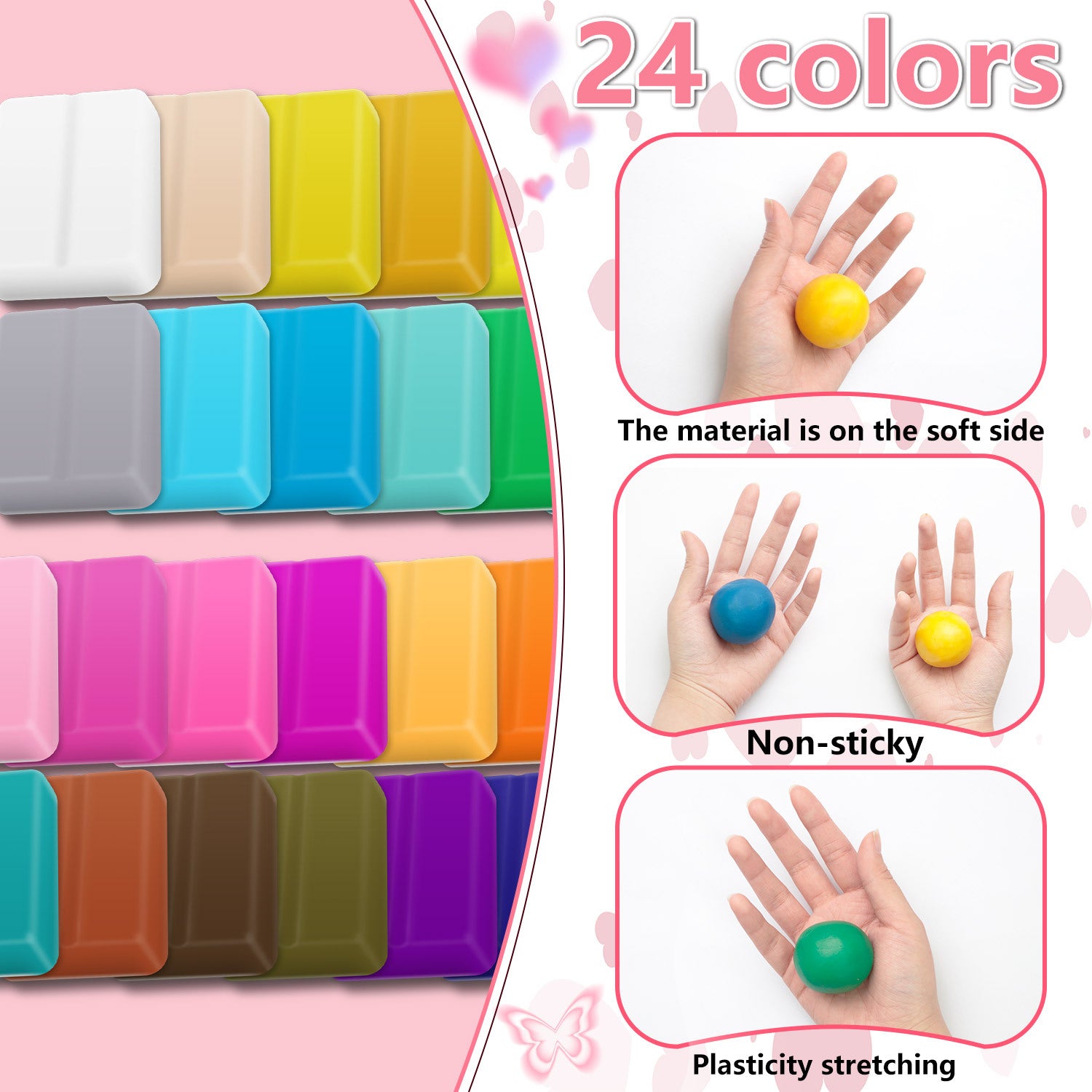 Polymer Clay Earring Kit – Flower Design |  DIY Jewelry Making Set with Tools & Accessories for Kids & Beginners
