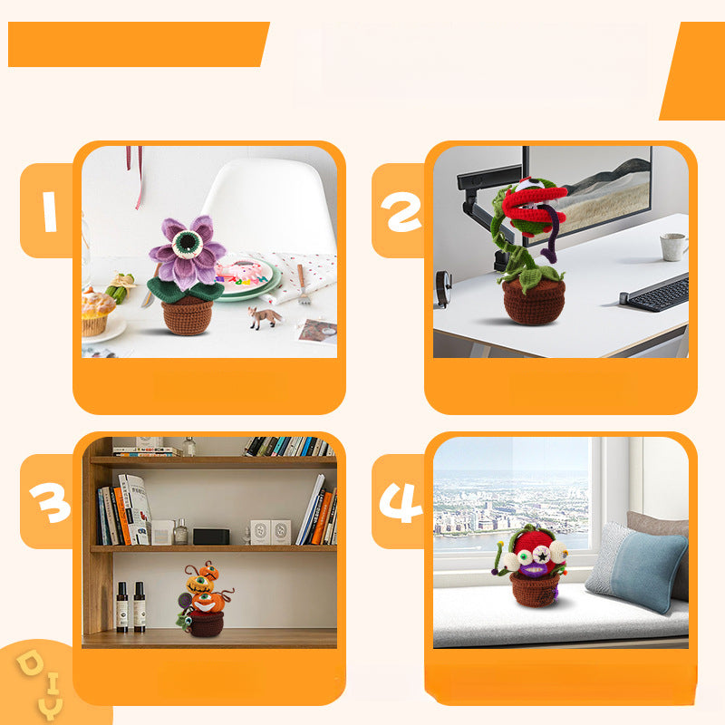 Halloween Pumpkin Crochet DIY Kit Series With Video Tutorial For Beginners