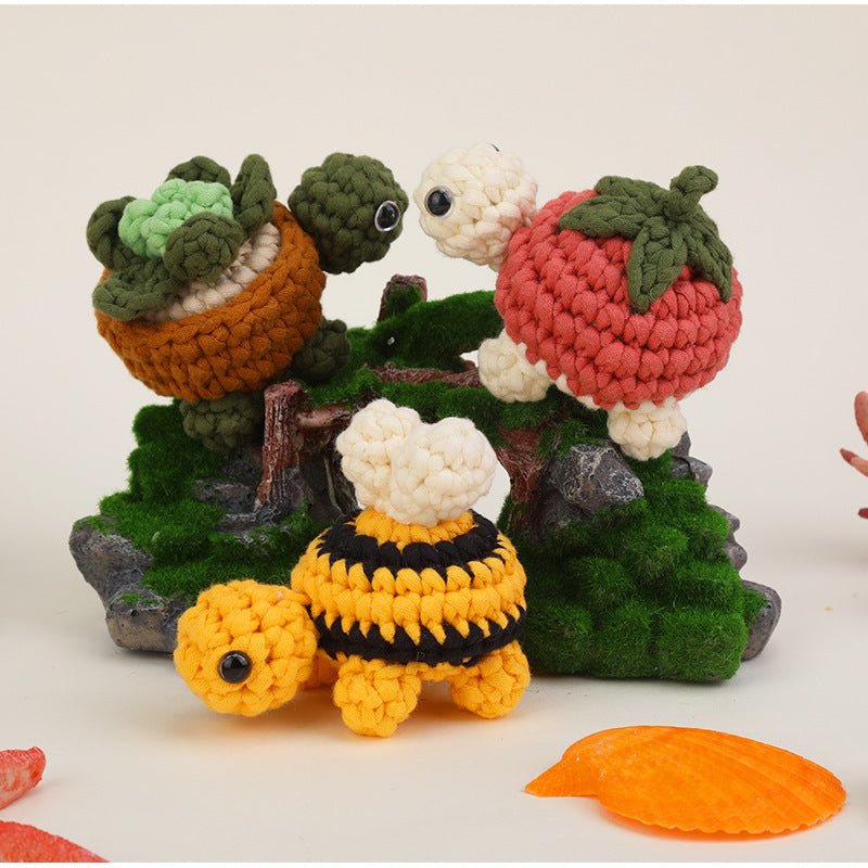 Turtle DIY Crochet Kit Set with Video Tutorial For Beginners