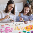 Polymer Clay Earring Kit – Flower Design |  DIY Jewelry Making Set with Tools & Accessories for Kids & Beginners