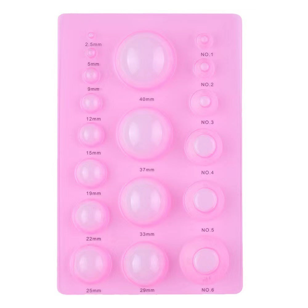 Clay Scoop Mold |   Multi-Size Half Dome Tool for Air-Dry & Polymer Clay