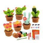 Cute Potted Plant Crochet DIY Kit With Video Tutorial For Beginners