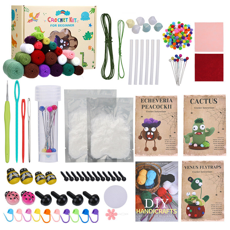 Monster Plant Crochet DIY Kit 2 With Video Tutorial For Beginners