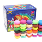 Super Clay DIY Kit – 36 or 24 Bright Colors for Creative Fun with Tools & Fun Accessories | Soft Air-Dry Modeling Clay for Kids & Adults