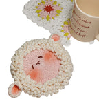 Cute Sheep DIY Crochet Coaster Kit With Video Tutorial For Beginners