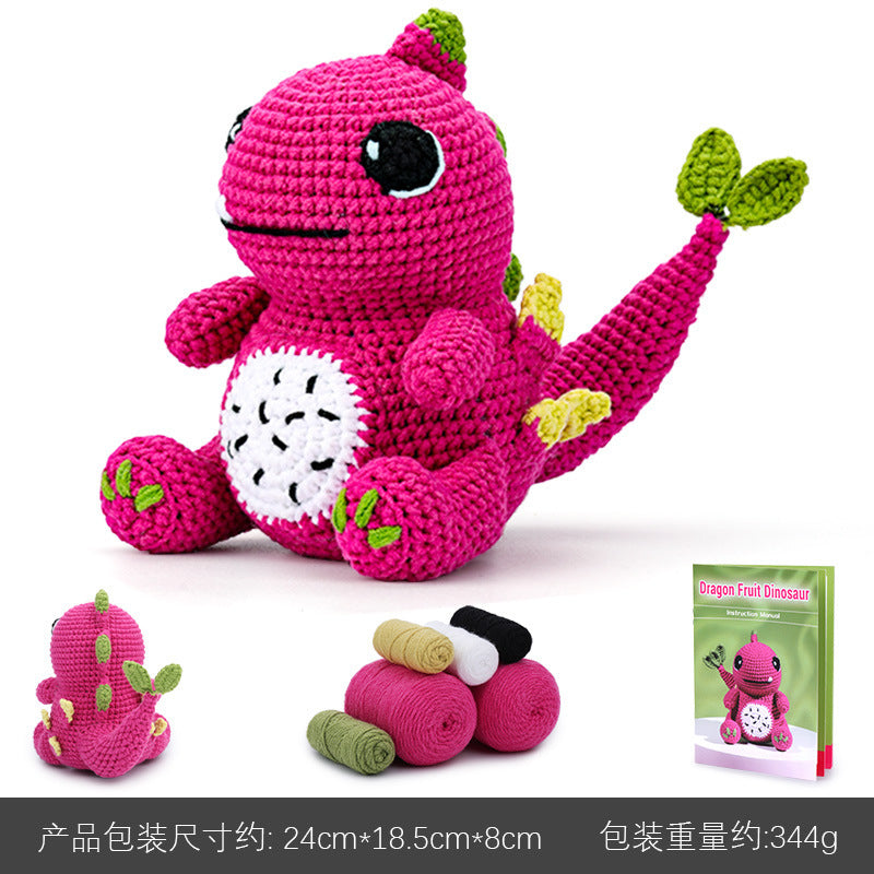 Pitaya Pink Dragon Crochet DIY Kit with Video Tutorial For Beginners