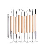 40-Piece Clay Sculpting Tool Set |   Wood & Metal Pottery Tools for Polymer & Ceramic Clay
