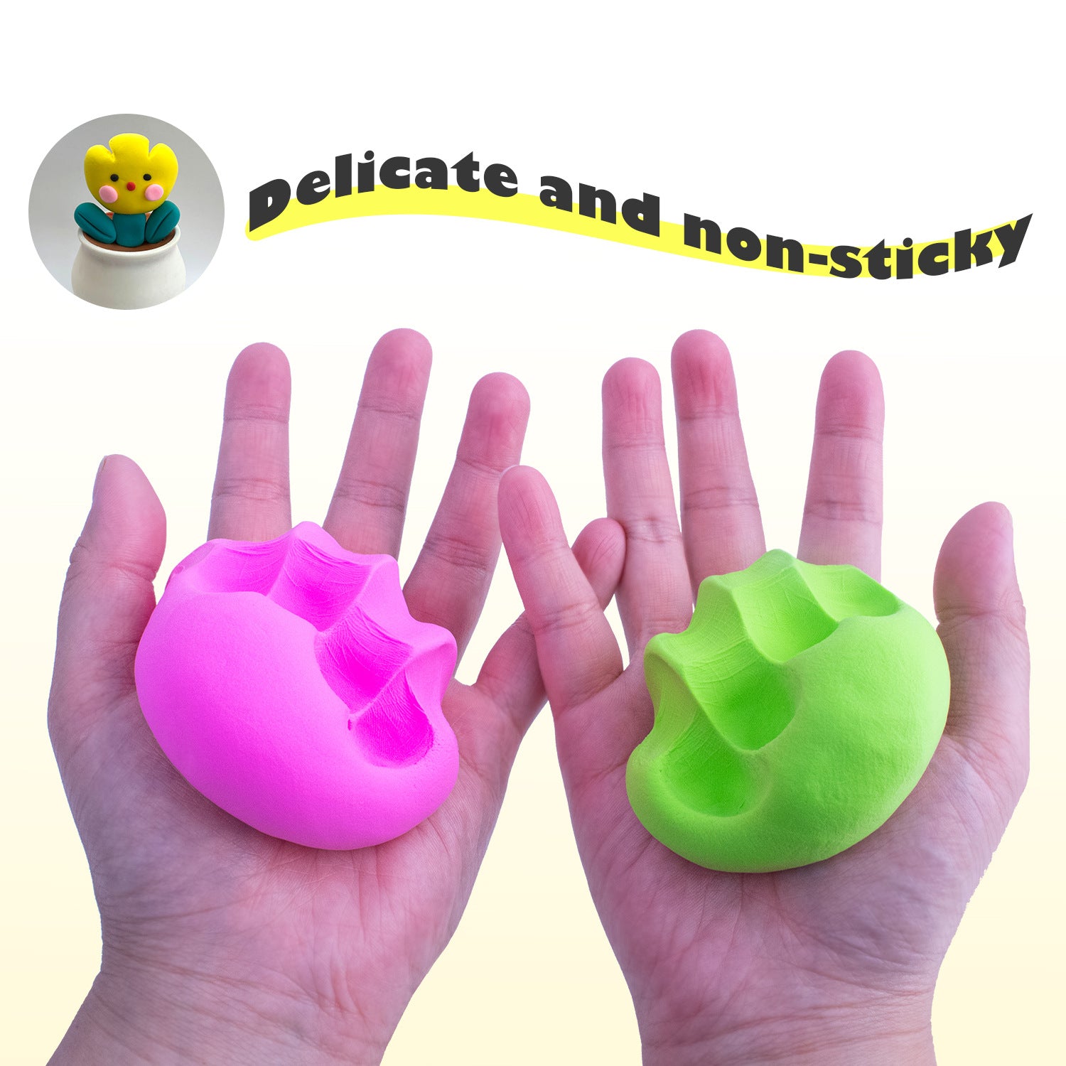 Ultra-light Clay Succulent Flower Pot DIY Tools Children's Color Clay Playdough Handmade Clay Toy Set