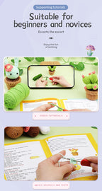 Cute Potted Plant Crochet DIY Kit With Video Tutorial For Beginners