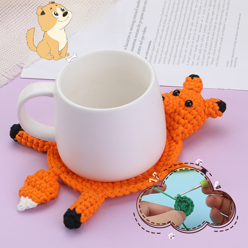 Animal Coaster DIY Crochet Kit Set For Beginners