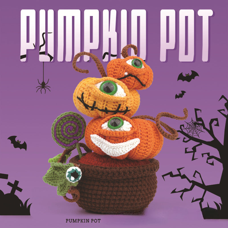 Halloween Pumpkin Crochet DIY Kit Series With Video Tutorial For Beginners