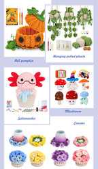 Flower Coasters DIY Crochet Kit Set For Beginners