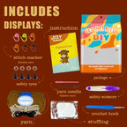 Highland Cow Handmade DIY Crochet Material Kit