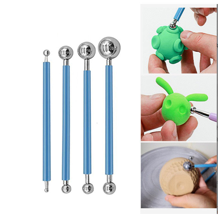 40-Piece Clay Sculpting Tool Set |   Wood & Metal Pottery Tools for Polymer & Ceramic Clay