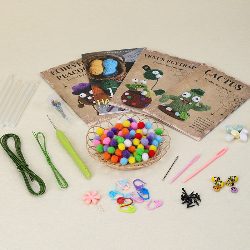 Monster Plant Crochet DIY Kit 2 With Video Tutorial For Beginners