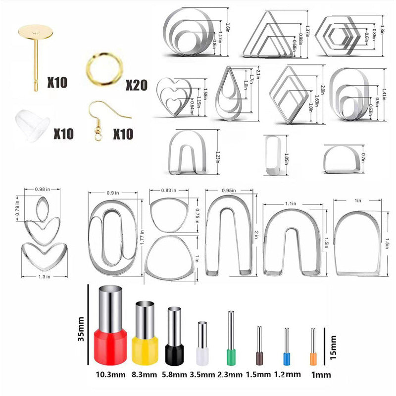 126 PCS Polymer Clay Earing&Jewelry Making Tools Set