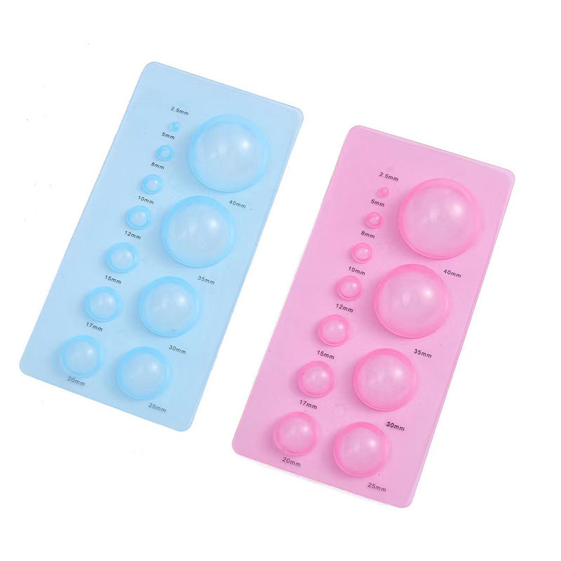 Clay Scoop Mold |   Multi-Size Half Dome Tool for Air-Dry & Polymer Clay