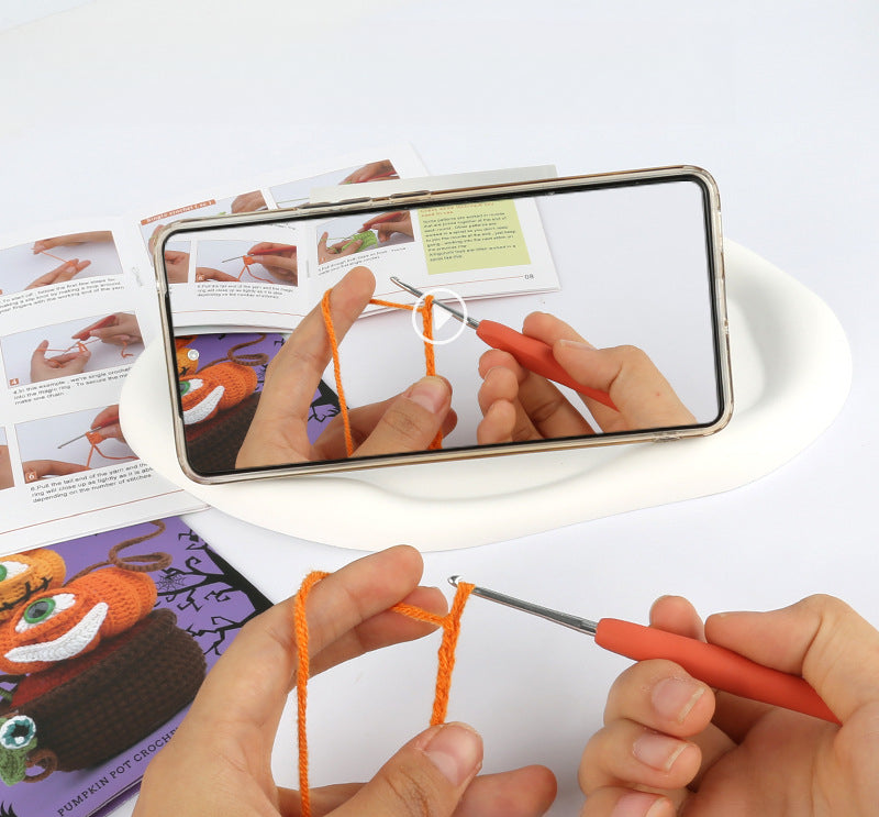 Halloween Pumpkin Crochet DIY Kit Series With Video Tutorial For Beginners