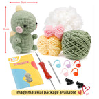 Green Cute Dinosaur Crochet DIY Kit