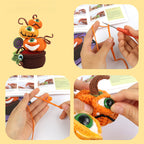 Halloween Pumpkin Crochet DIY Kit Series With Video Tutorial For Beginners