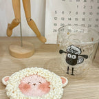 Cute Sheep DIY Crochet Coaster Kit With Video Tutorial For Beginners