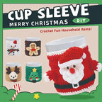 Cozy Christmas Crochet DIY Kit – Santa & Snowman Handmade Craft Set with Video Tutorial