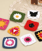 Grandmother's Checkered Pattern Coaster DIY Crochet Kit