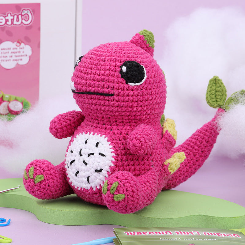 Pitaya Pink Dragon Crochet DIY Kit with Video Tutorial For Beginners