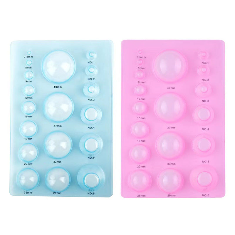 Clay Scoop Mold |   Multi-Size Half Dome Tool for Air-Dry & Polymer Clay