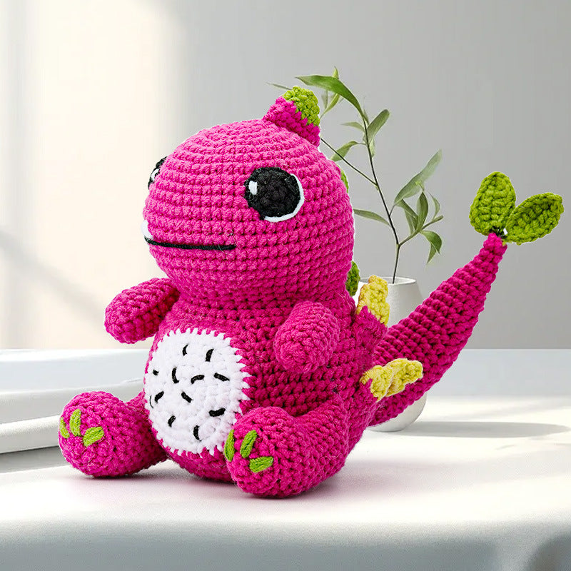 Pitaya Pink Dragon Crochet DIY Kit with Video Tutorial For Beginners