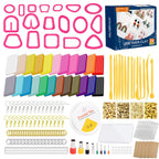 Polymer Clay Earring Kit – Flower Design |  DIY Jewelry Making Set with Tools & Accessories for Kids & Beginners
