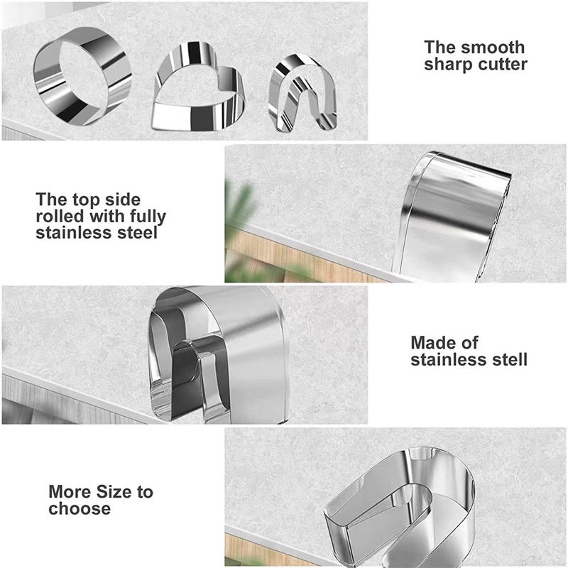 36Pcs Stainless Steel Polymer Clay Earing&Jewlery Cutters Set