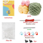 Green Cute Dinosaur Crochet DIY Kit