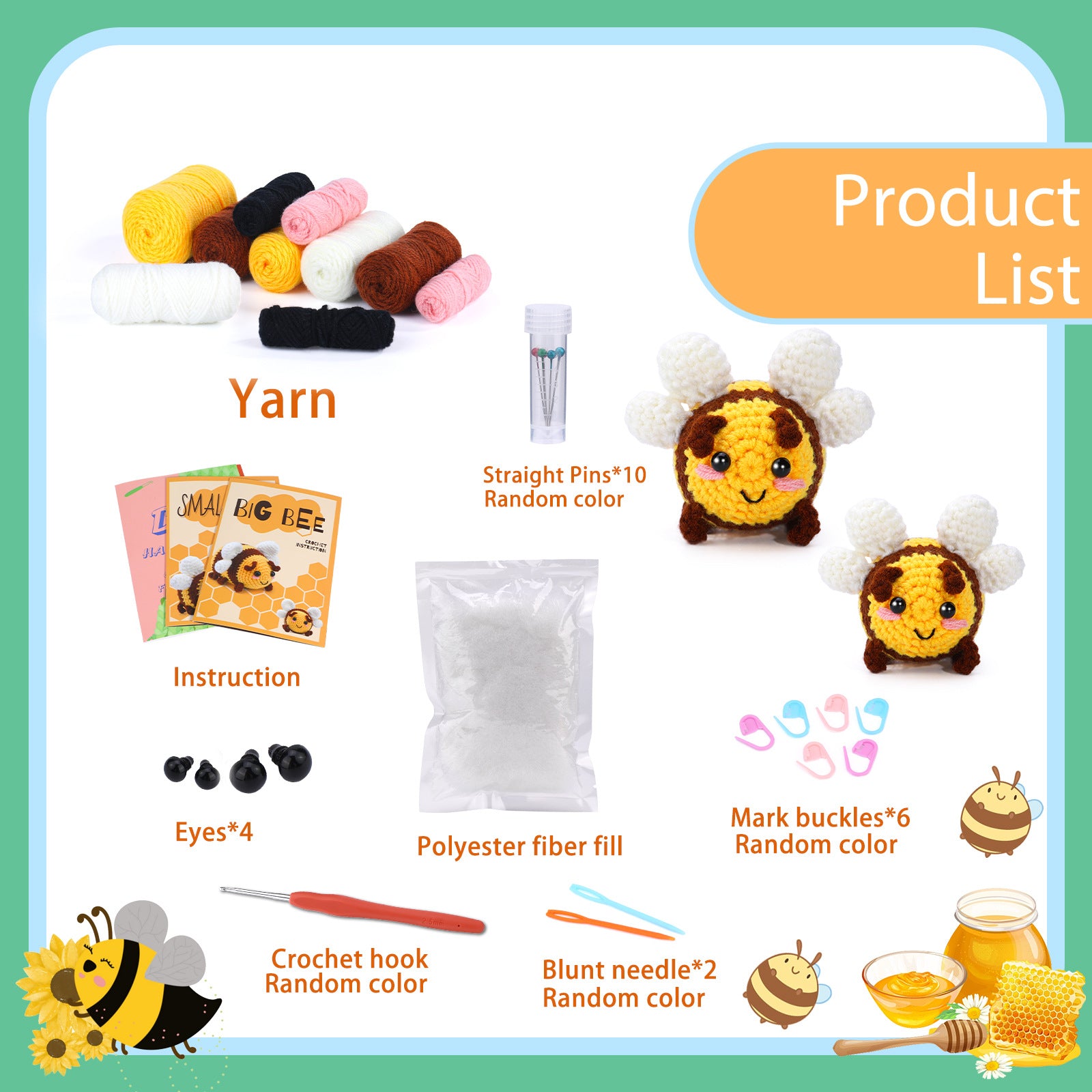 Bee Crochet DIY Kit
