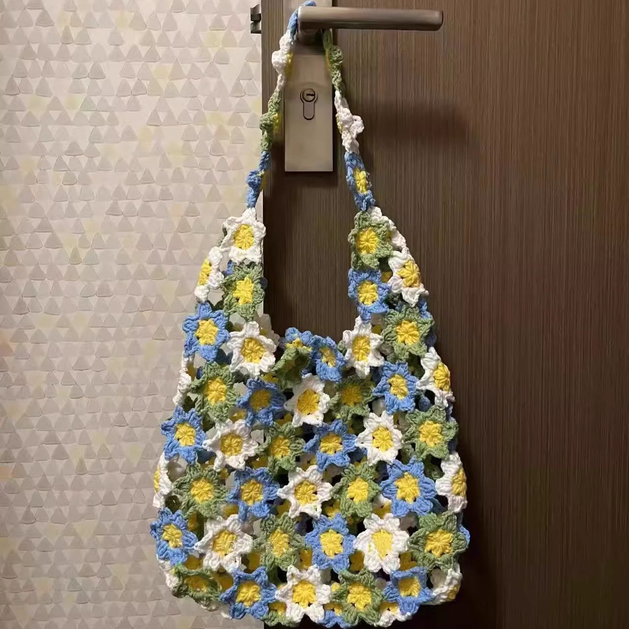 Summer Floral Crochet Bag DIY Kit With Video Tutorial For Beginners