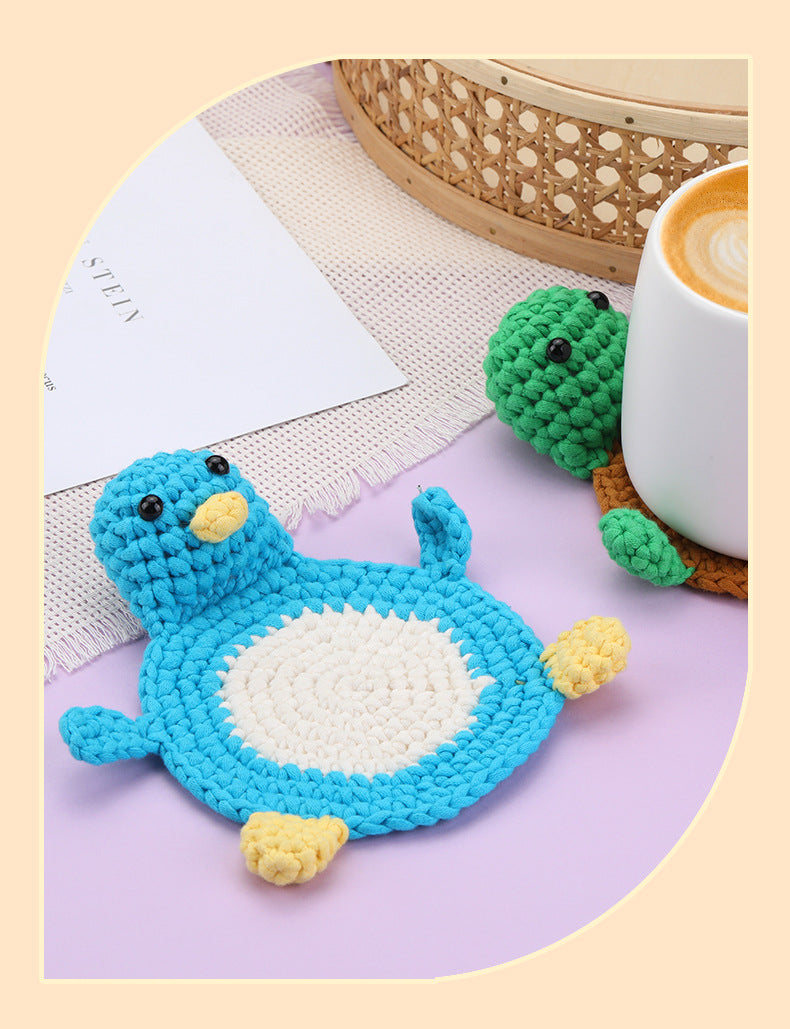 Animal Coaster DIY Crochet Kit Set For Beginners