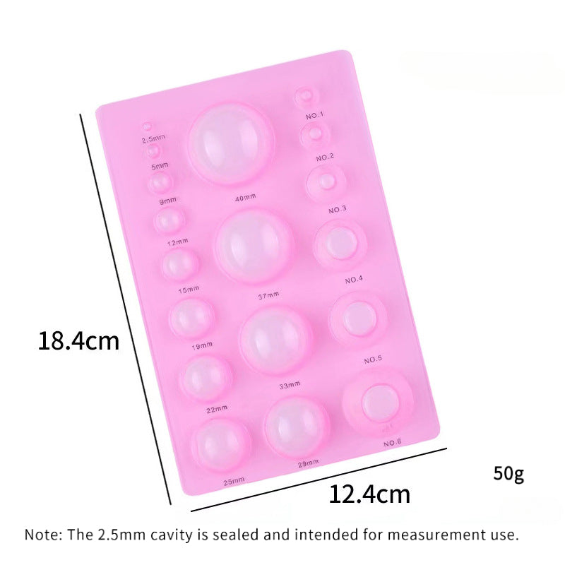 Clay Scoop Mold |   Multi-Size Half Dome Tool for Air-Dry & Polymer Clay