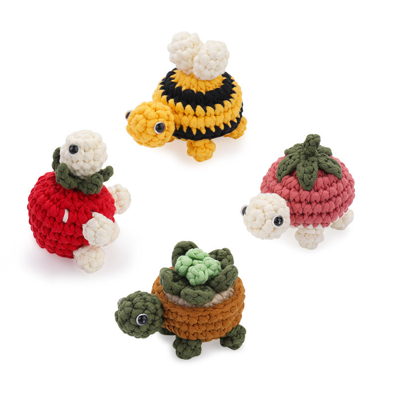 Turtle DIY Crochet Kit Set with Video Tutorial For Beginners