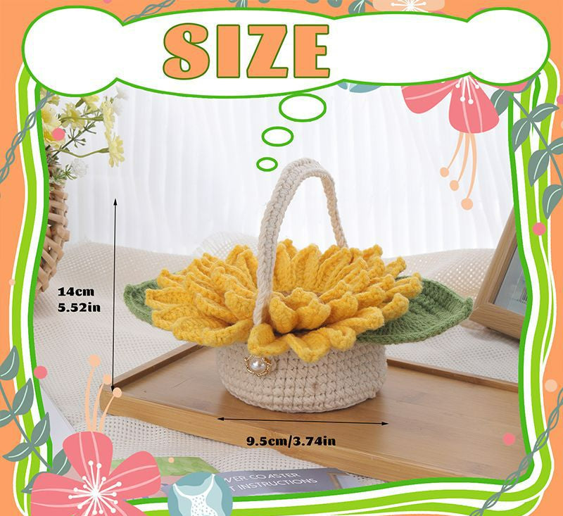 Sunflower Coaster DIY Crochet Kit