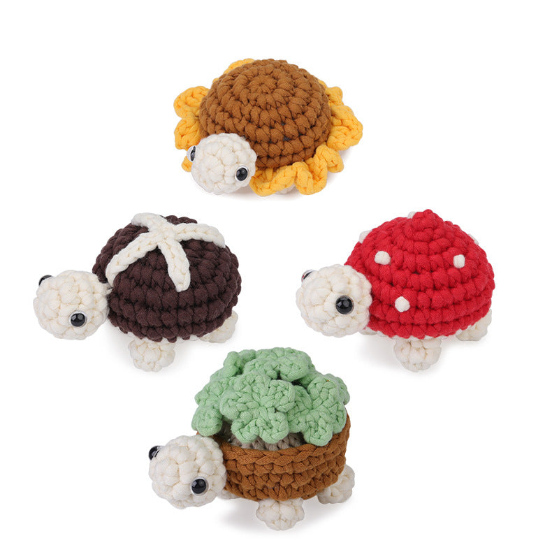 Turtle DIY Crochet Kit Set with Video Tutorial For Beginners